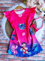 Vestido Menina Infantil Luna Temático Lilo & Stitch +Tiara Vestido Menina Infantil Luna Temático Lilo & Stitch +Tiara