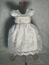 Vestido Menina Infantil Luxo Lilivia Renda Branco