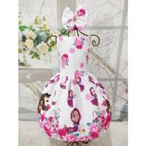 Vestido Menina Infantil Macha Alça Regular