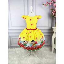 Vestido Menina Infantil Perola Temático Magali Melancia Vestido Menina Infantil Perola Temático Magali Melancia