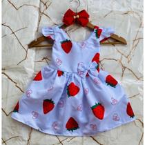Vestido Menina Infantil Saphira Moranguinho Vestido Menina Infantil Saphira Moranguinho