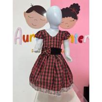 Vestido Menina Infantil Simples Junina Xadrez RF05 Vestido Menina Infantil Simples Junina Xadrez RF05