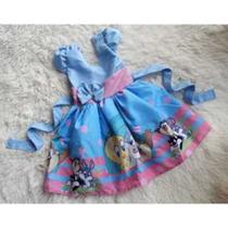 Vestido Menina Infantil Simples Temático Looney Tunes Baby