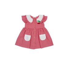 Vestido Menina Infantil Xadrez Cerejinha Papilloo