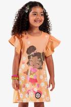 Vestido Menina Manga Curta Estampado Verão Rovi Kids