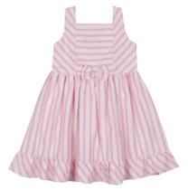 Vestido Menina Tecido Nature Listrado Paraiso Verão Rf 15587