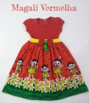 Vestido Menina Temático Magali