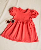 Vestido Meninas Infantil Encantado Pôr do Sol