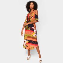 Vestido Mercatto Evasê Midi Chinfrado