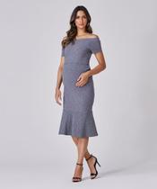 Vestido Mid Canelado Gestante e Amamentação Vestido Mid Canelado Gestante e Amamentação
