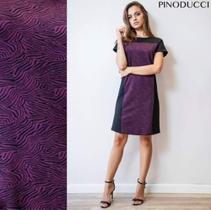 vestido mide em malha na cor preto com roxo , disponível no tamaho G que veste 44
