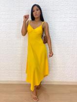 Vestido mide viscolinho Vestido mide viscolinho