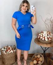 Vestido Midi 2 Fivelas Moda Evangélica Feminina