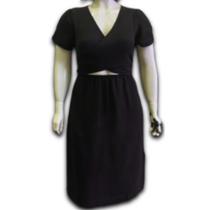 Vestido Midi Air Flow Com Fenda Lateral Manga Franzido Plus Size Vestido Midi Air Flow Com Fenda Lateral Manga Franzido Plus Size
