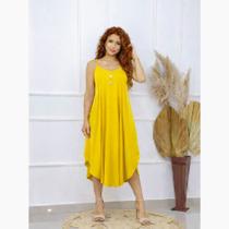 Vestido Midi Alcinha com Bolso