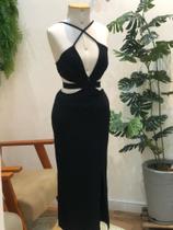 Vestido Midi Amarração Preto All is Love