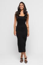 Vestido Midi Basic Confort Black Doct