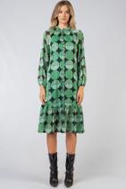 Vestido midi bolinha verde Vestido midi bolinha verde