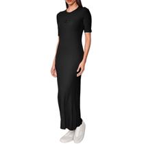 Vestido Midi Canelado Confort Colcci Vestido Midi Canelado Confort Colcci