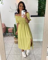 Vestido midi Cássia