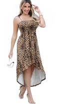 Vestido Midi Cauda Feminino Elastex Costas Bojo Alcinha Vestido Midi Cauda Feminino Elastex Costas Bojo Alcinha