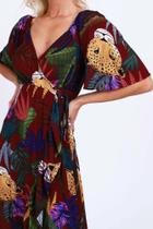 Vestido midi com bico mercatto