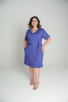 Vestido Midi Com Bolsa e Faixa Vestido Midi Com Bolsa e Faixa