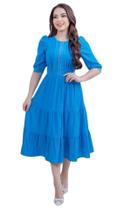 Vestido midi com detalhes Vestido midi com detalhes