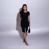 Vestido Mídi Com Manga E Bolso Vestido Mídi Com Manga E Bolso