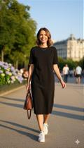 Vestido Midi Croácia em Algodão com Elastano - Tamanho Único Vestido Midi Croácia em Algodão com Elastano - Tamanho Único