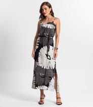 Vestido Midi De Alça Endless Cinza Vestido Midi De Alça Endless Cinza