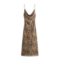 Vestido Midi de Tule com Estampa Leopardo - Sexy e Ideal para Verão e Festas Vestido Midi de Tule com Estampa Leopardo - Sexy e Ideal para Verão e Festas