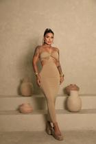 Vestido Midi Duas Peças Detalhe Estrela Top