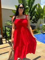 Vestido Midi Elegante Plus Size Gravidas Lactantes