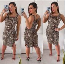 Vestido Midi em Malha Canelada com Alças Largas - TokeFinalUtilidades