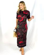 Vestido Midi em Suede Noites de Verão