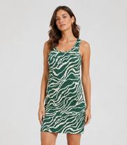 Vestido Midi Em Viscose Creponada Infinita Cor Verde