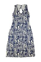 Vestido Midi Evase Sem Manga Decote V - Cor do Céu Vestido Midi Evase Sem Manga Decote V - Cor do Céu