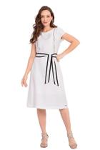 Vestido Midi Feminino Azul Capim Rosa - Elegante e Confortável Vestido Midi Feminino Azul Capim Rosa - Elegante e Confortável