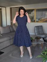 Vestido Midi Feminino Gode Premium Em Malha Cinto Vestido Midi Feminino Gode Premium Em Malha Cinto