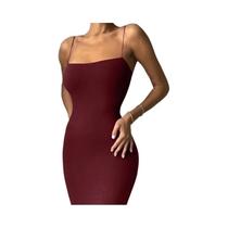 Vestido Midi Feminino Liso Branco E Preto Com Alças, Bodycon Sexy Para Outono Inverno, Moda Elegante Vestido Midi Feminino Liso Branco E Preto Com Alças, Bodycon Sexy Para Outono Inverno, Moda Elegante