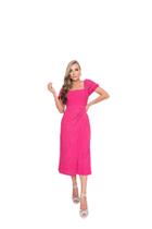 Vestido Midi Feminino Malha Lese Manga Curta Evangelico Plus size Vestido Midi Feminino Malha Lese Manga Curta Evangelico Plus size