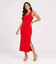 Vestido Midi Feminino Select Laranja Vestido Midi Feminino Select Laranja