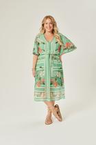 Vestido Midi Floral Plus Size Vestido Midi Floral Plus Size
