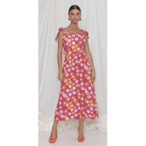 vestido midi floral vestido midi floral