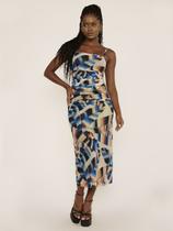 Vestido Midi Franzido Aurabela