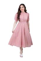 Vestido Midi Gode de Lese Evangelico Festa Natal Ano Novo