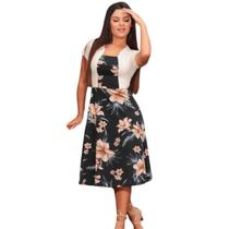 Vestido Midi Godê Rodado Social Evangélico Roupas Plus Size Barato Vestido Midi Godê Rodado Social Evangélico Roupas Plus Size Barato