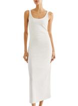 Vestido Midi Hering 0BEH Feminino Canelado Algodão T. P/XG