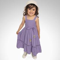 Vestido Midi Infantil Em Malha Florence Menina Verão - Fakini